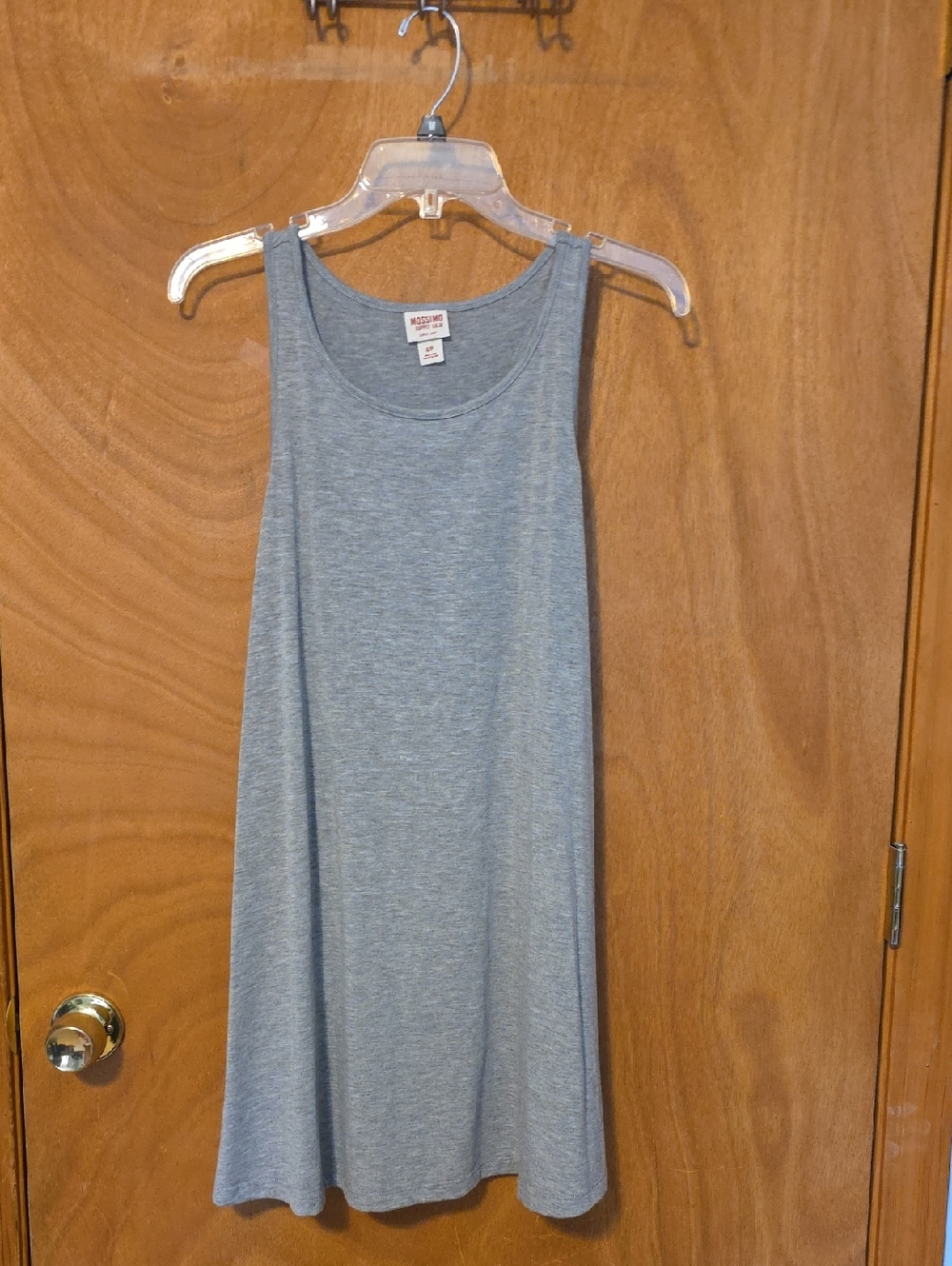 Mossimo Supply Co. Heather Gray Swing Tank Dress